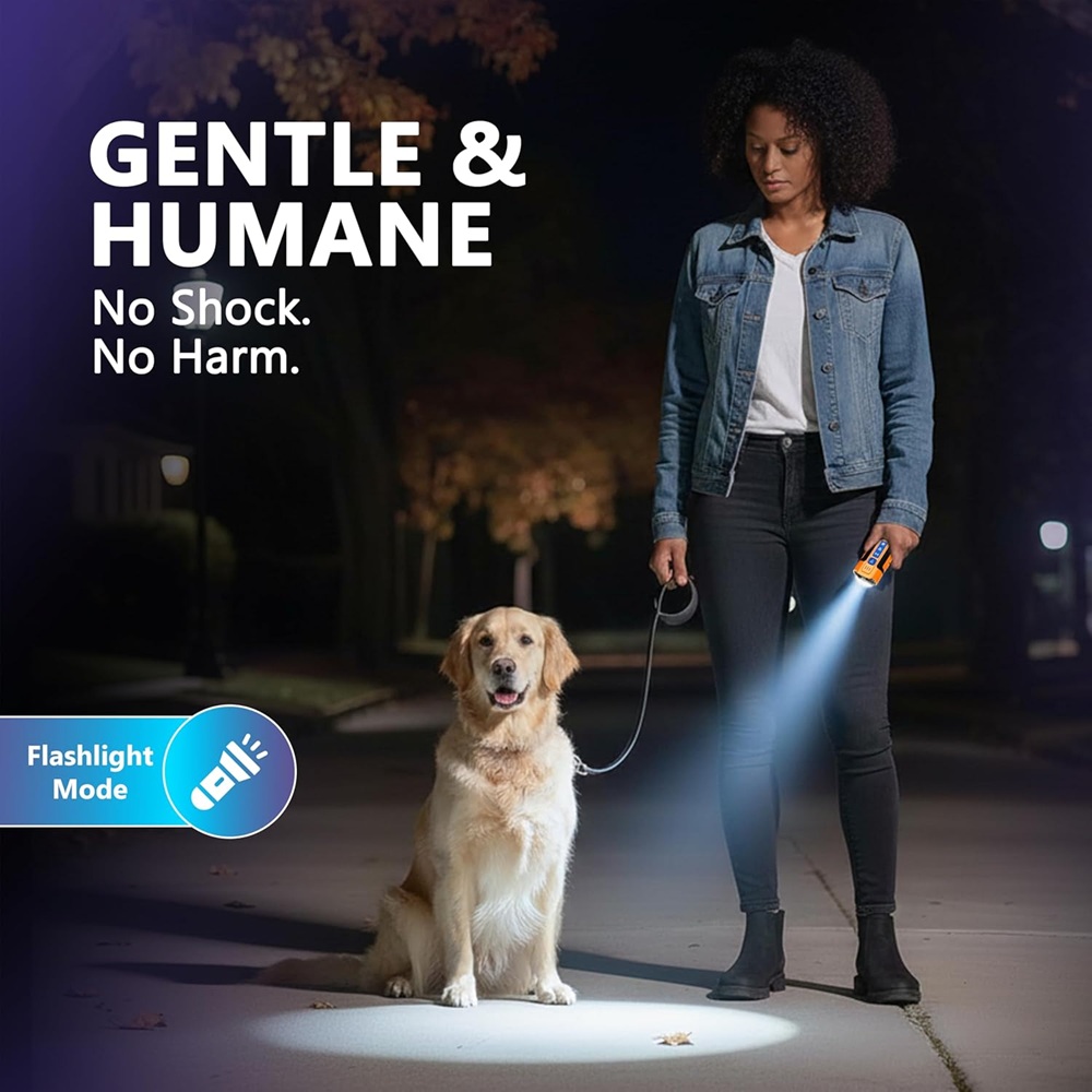 Dog Bark Deterrent Devices with Different Training Modes – Rechargeable Anti Barking Device for Dogs – 10 to 12 Meter Long Range Ultrasonic Dog Bark Deterrent